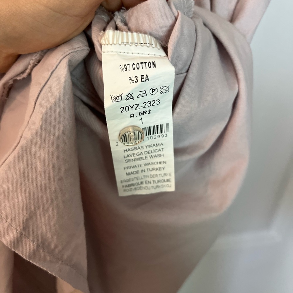 Light Lilac Button-Up Dress - Picture 4 of 5